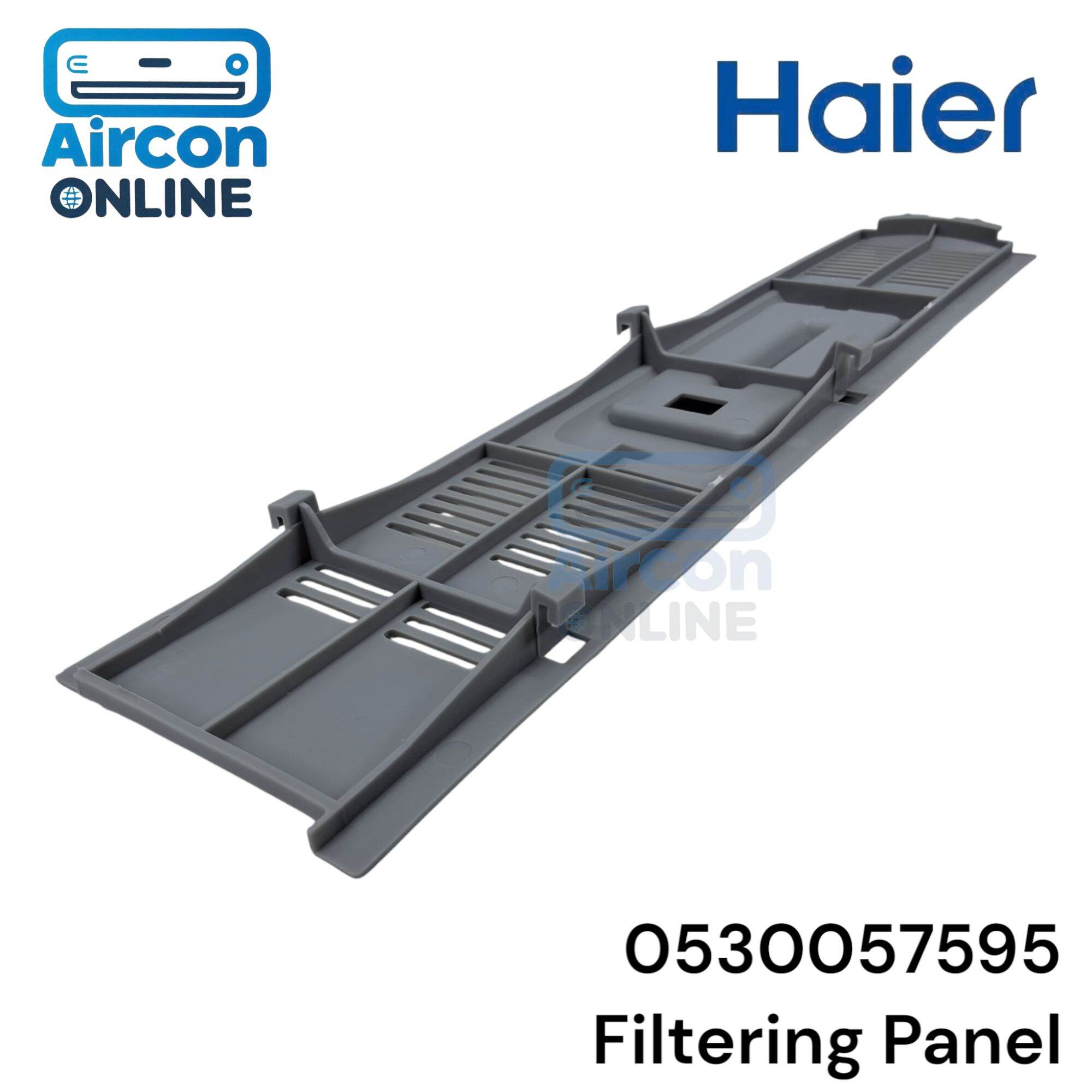 Filtering Panel (แผ่นใหญ่) เครื่องซักผ้า Haier รหัส 0530057595 ของแท้ ใหม่ มือ 1 (สีเทา)