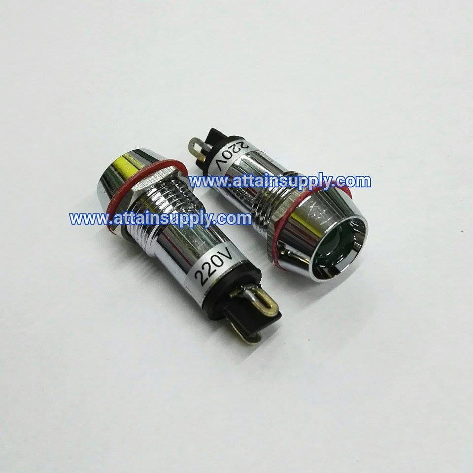 หลอดหน้าปัดLED-12MM./220V สีเขียว