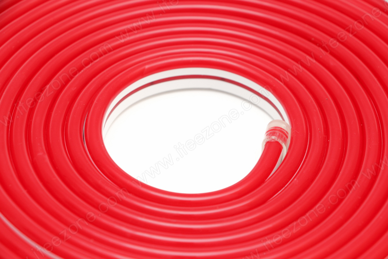 ไฟเส้น Neon Flex 12V Silicone สี Red แดง (กันน้ำ)