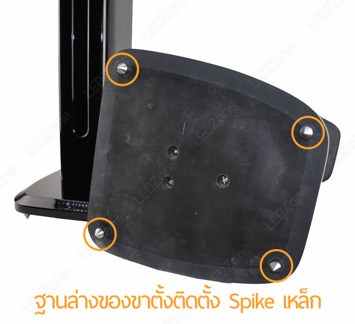 [ราคาต่อคู่] ขาตั้งลำโพงรุ่น Super Glossy Hi-Gross ไฮกรอส Piano Black สูง 60 cm