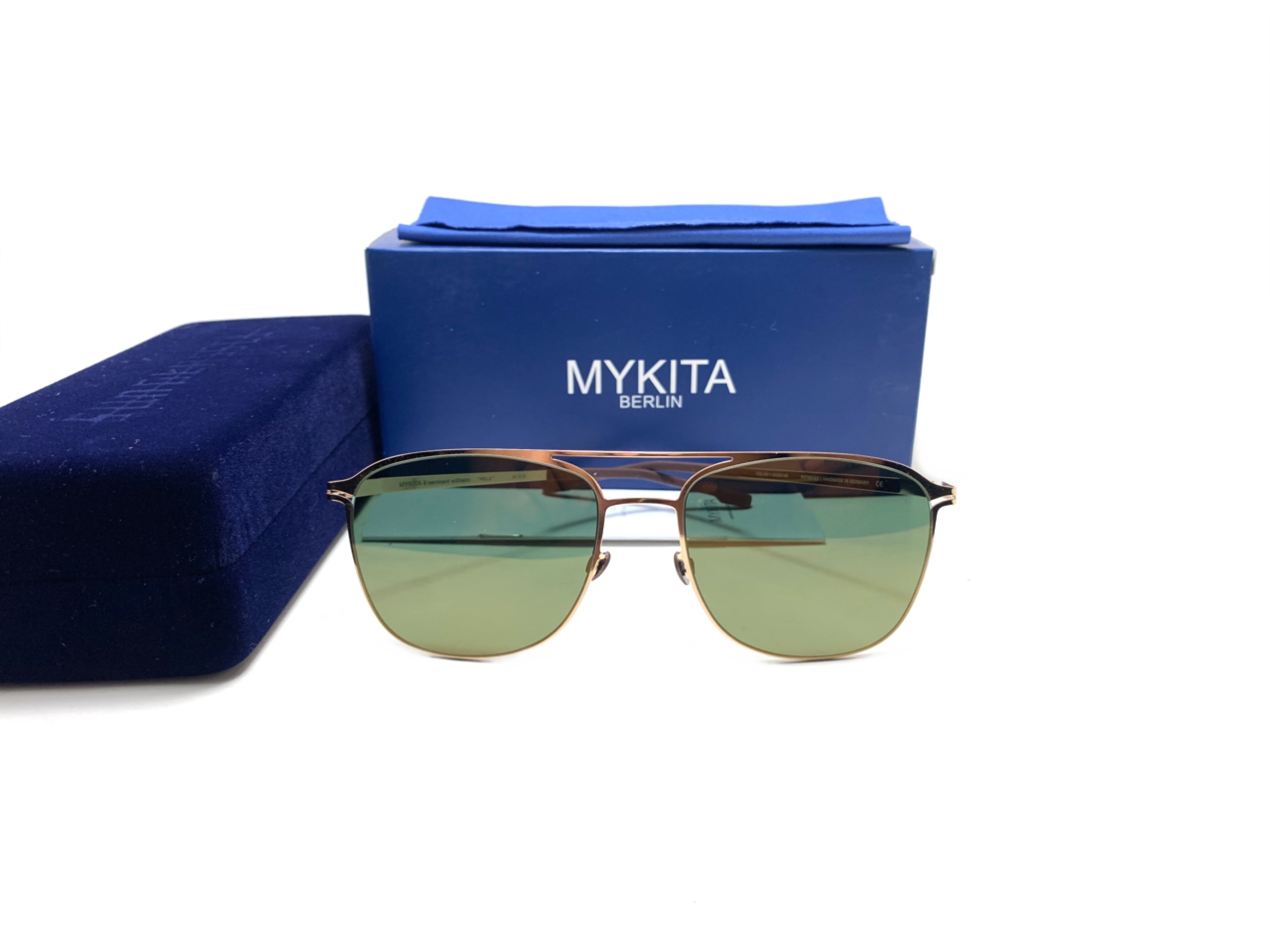แว่นกันแดด MYKITA PELLE COL.001 Gold 57-19 140 <ปรอททอง>