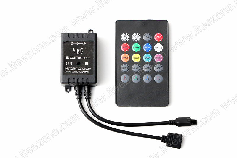 กล่องควบคุม RGB Music Controller + Remote 20 Keys