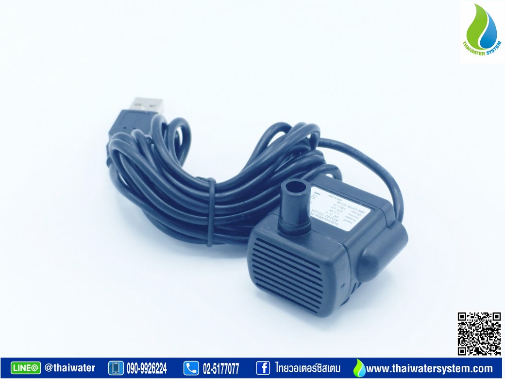 ปั๊มน้ำ DC5V USB รุ่น AD102-0510A ( ปั๊มตู้ปลา ปั๊มดูดปุ๋ย) SKU-933