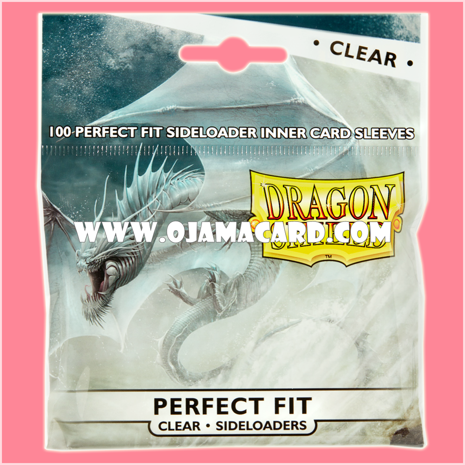 Dragon Shield Perfect Fit Sideloader Standard Size Inner Card Sleeves — Clear「100ct.」