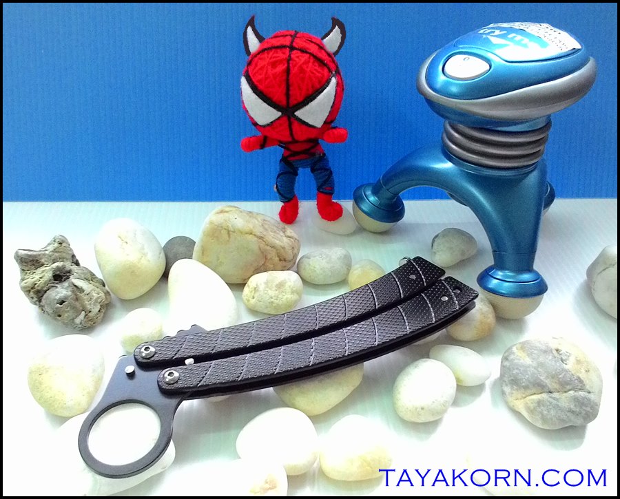 มีดควง แบล็คค็อปบร้า บาลิซอง Black Cobra Balisong Knife TKBS-CB8