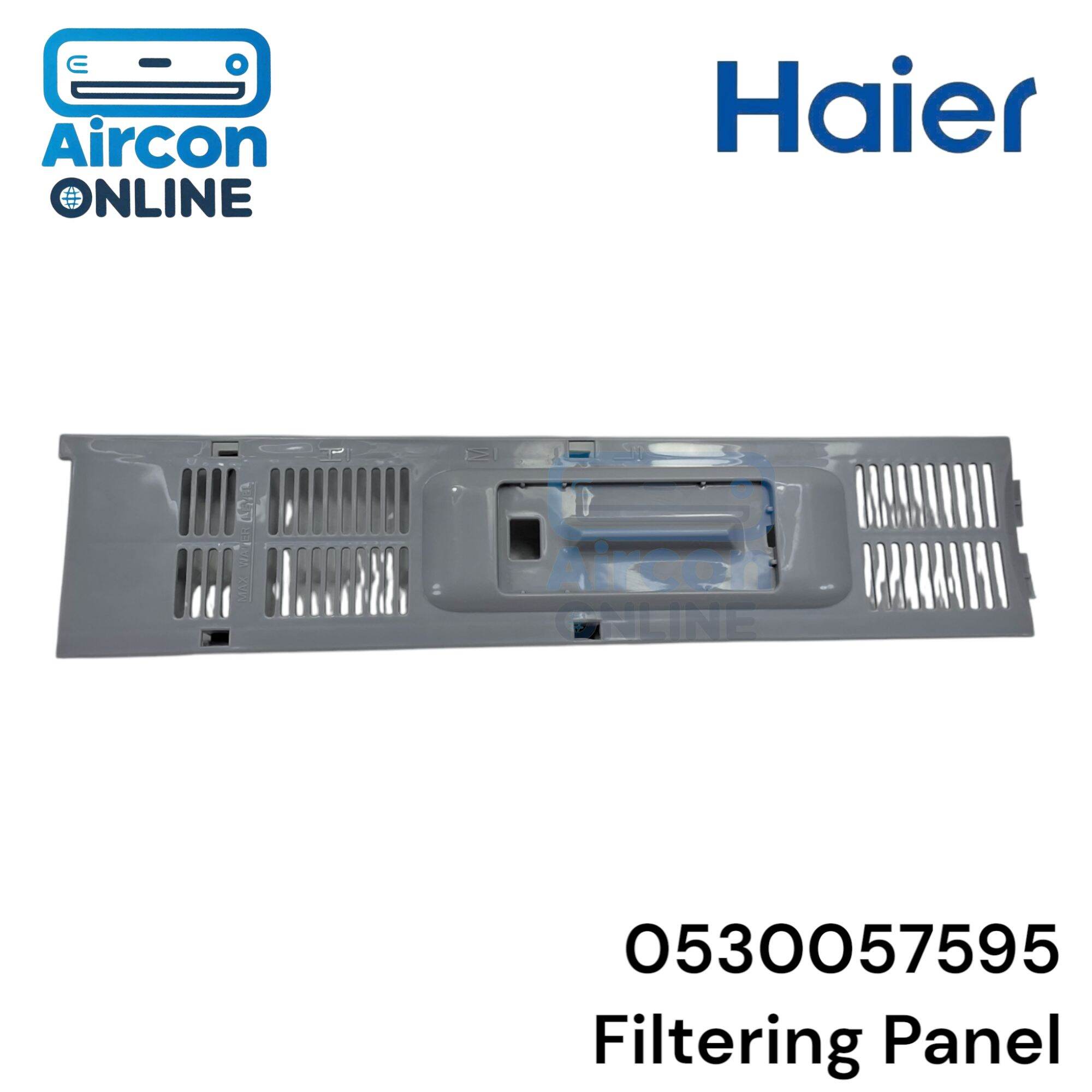 Filtering Panel (แผ่นใหญ่) เครื่องซักผ้า Haier รหัส 0530057595 ของแท้ ใหม่ มือ 1 (สีเทา)