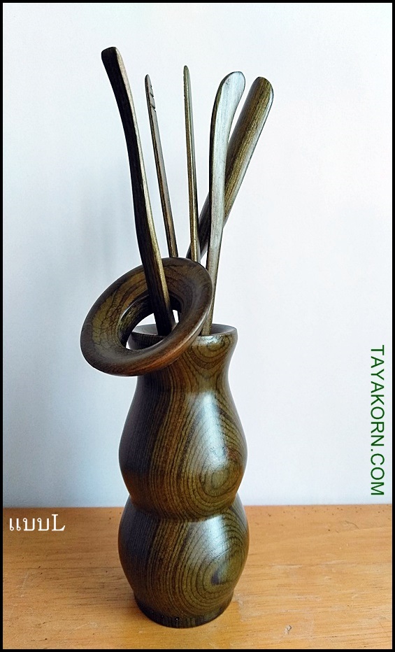 อุปกรณ์ชงชาจีนไม้แท้ (สีเขียว) อุปกรณ์ 5 ชิ้น Green Chinese TeaTools TKTT-882