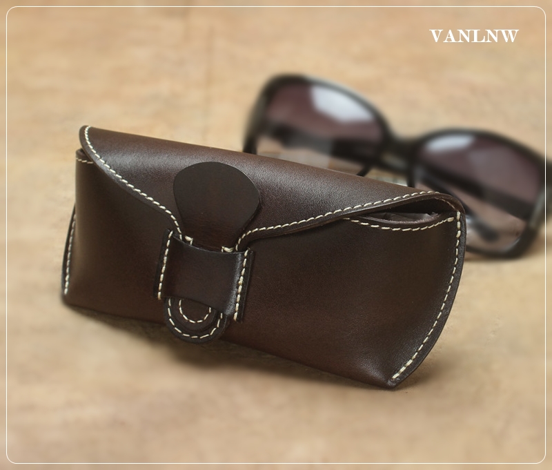 กล่องแว่นตาหนังแท้ Handmade design by japan ( หนังวัวอิตาลีแท้ 100% ) ซองใส่แว่นตาหนังแท้ กล่องแว่นตาพกพา