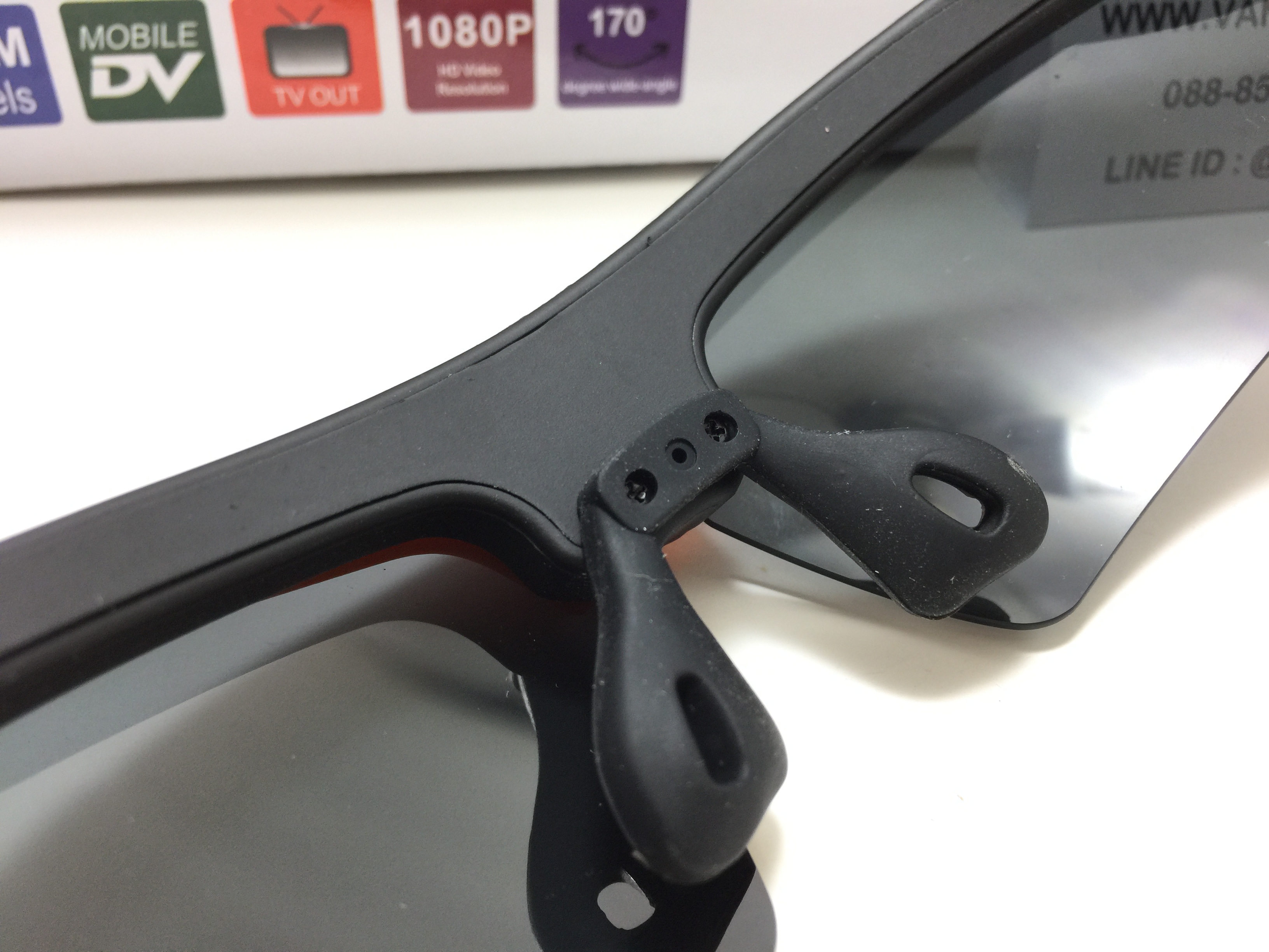 กล้องแว่นตากันแดดทรงสปอร์ต Sports Full HD 1080P Sunglasses <ดำ+ส้ม> ของแท้ 100%