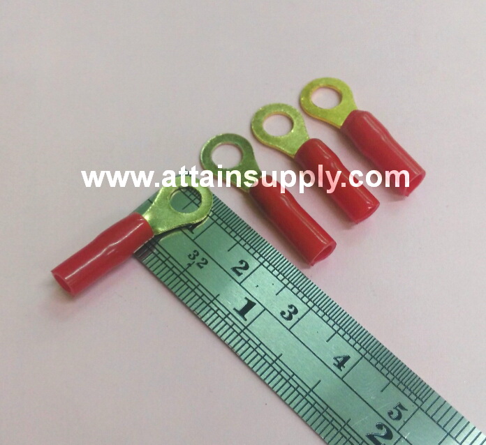 หางปลาทองเหลืองกลม-หุ้มปลอก No.3/RED