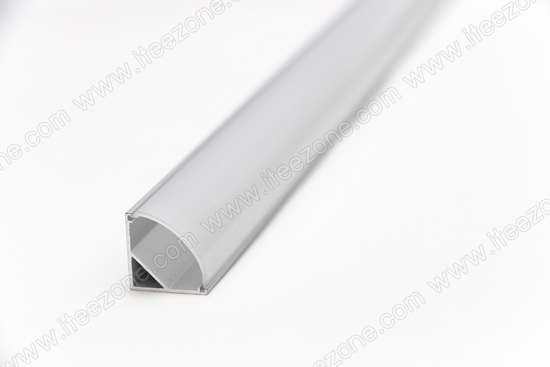 ราคาต่อ 1 เส้น ยาว 1 เมตร ราง V + ฝาอะคริลิค โค้ง รางไฟ Aluminium Profile รางอลูมิเนียม ใช้กับไฟเส้น LED รางไฟเส้น rail led track โพรไฟล์