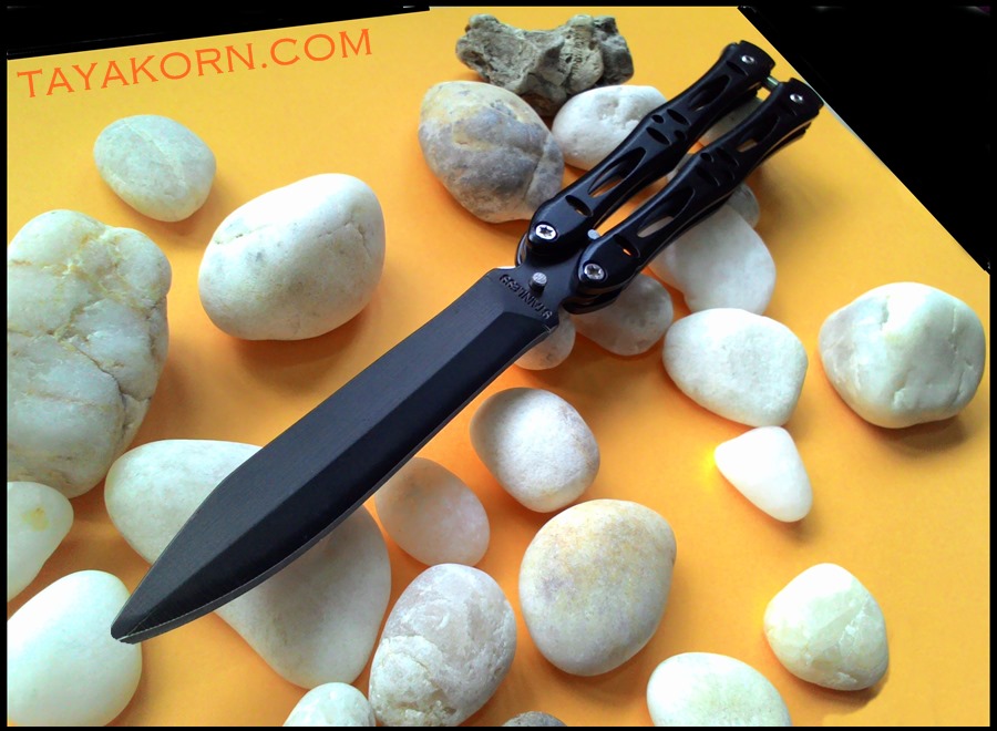 มีดซ้อมควง บาลิซองแบล็คคาเมล BLACK CAMEL Balisong Trainer TKBS-BCM3TR