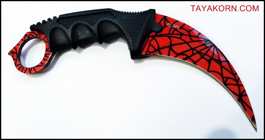มีดคารัมบิต เรดสไปเดอร์ Red Spyder Karambit Knife TKKB-RS1