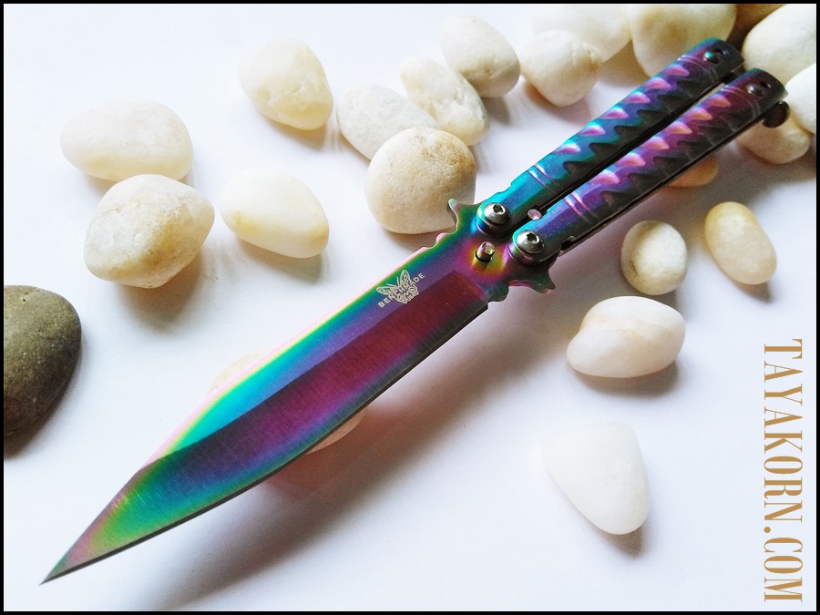 มีดบาลีซอง เรนโบว์ธันเดอร์ Rainbow Thunder Balisong Knife