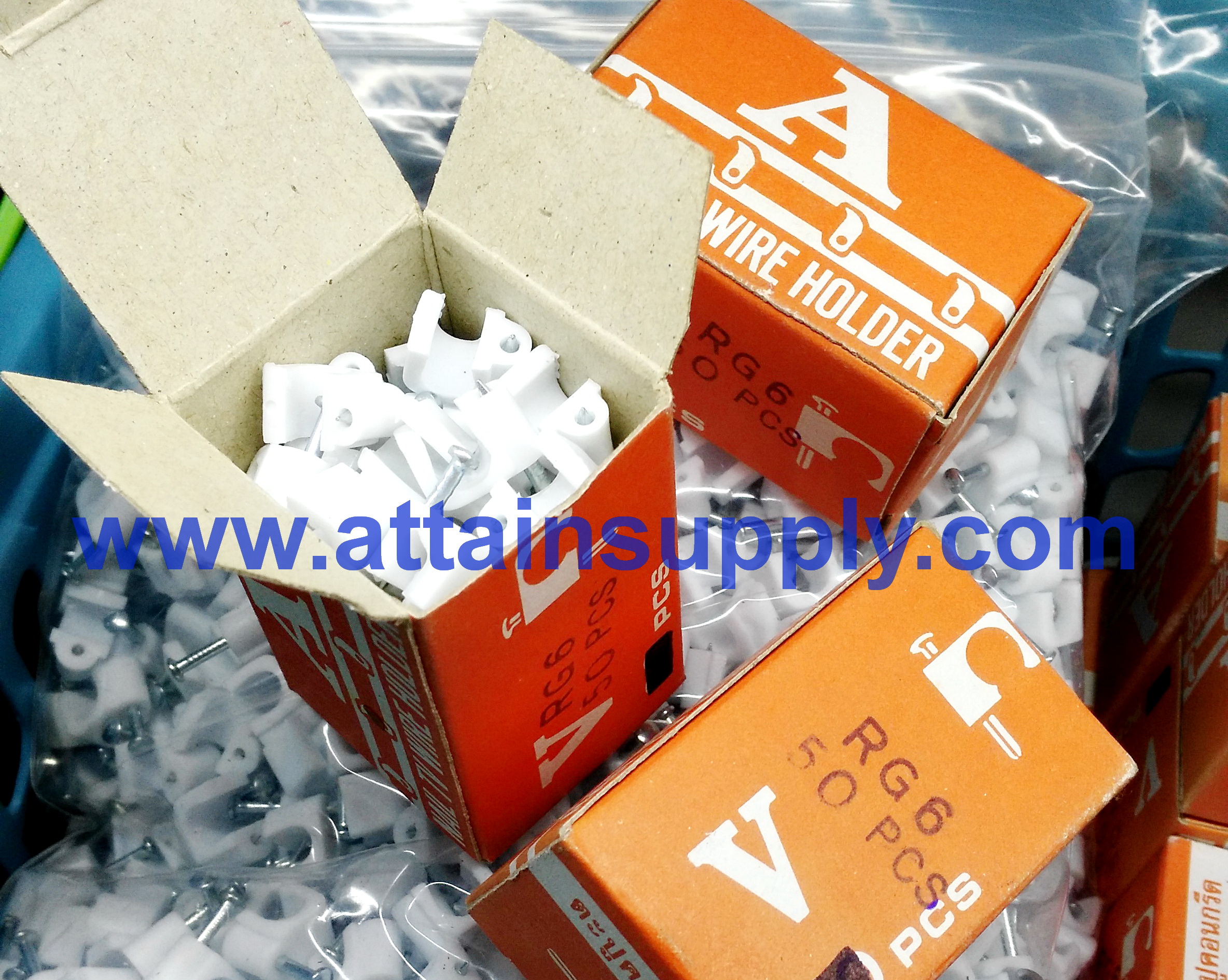 กิ๊ฟตอกสายอากาศ50Pcs./สีขาว