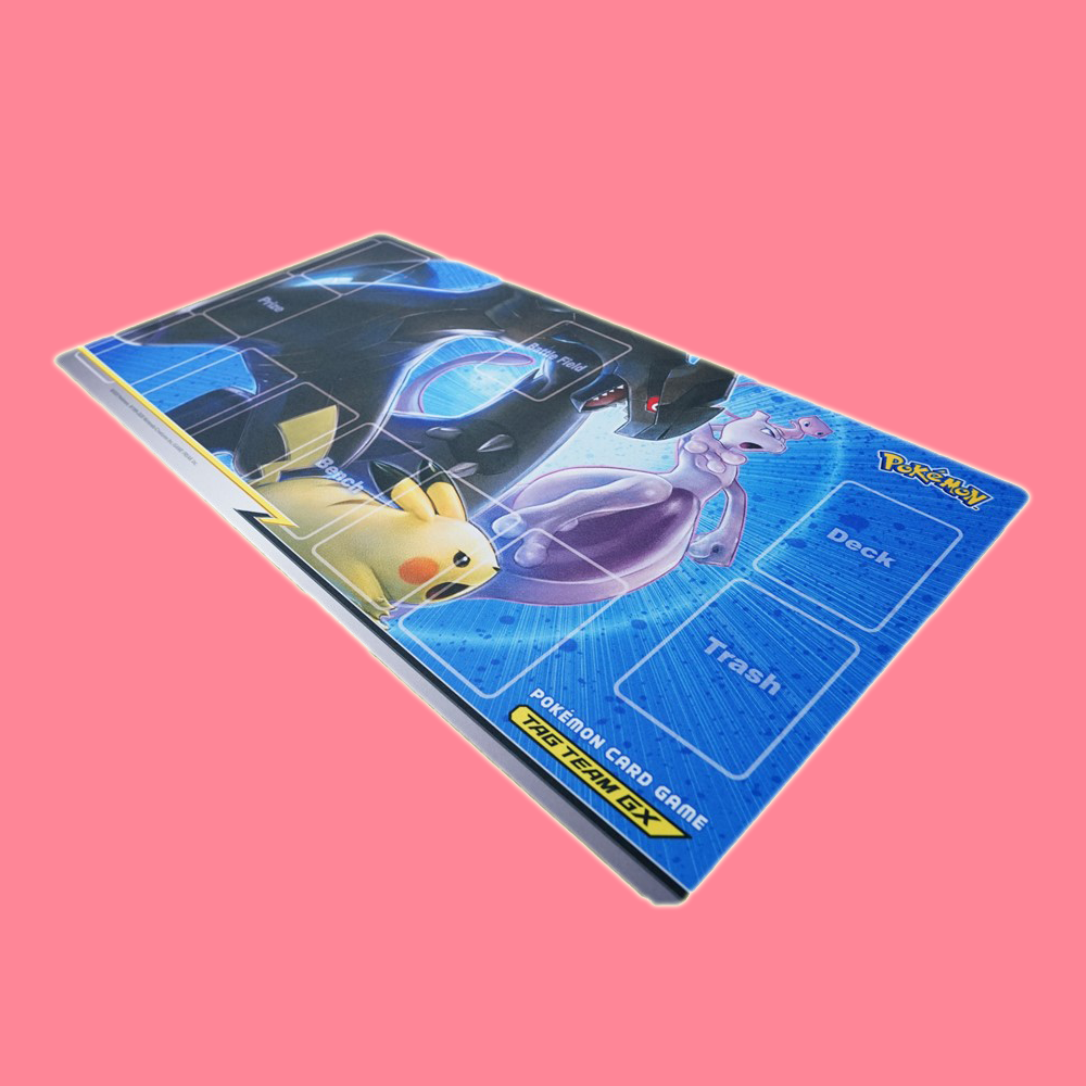 Pokémon Official Playmat — TAG TEAM GX : พิคาชู & เซคครอม & Mewtwo「Limited」