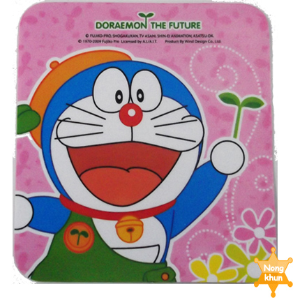 สติคเกอร์สูญญากาศติดภาษีรถยนต์โดเรม่อนฟลาวเวอร์ ลิขสิทธิ์แท้