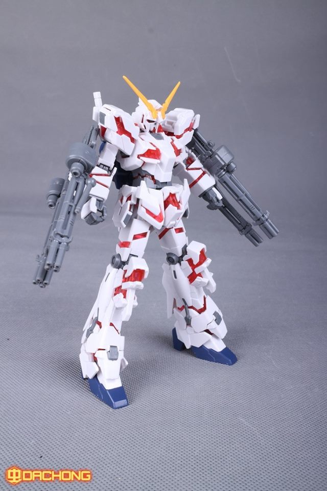 HGUC 1/144 Unicorn Gundam Destroyer Mode +ฐาน Unicorn Head + ปืน Gatling