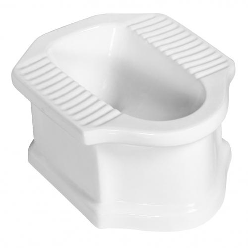 สุขภัณฑ์นั่งยองราดน้ำแบบมีฐาน รุ่น S30001/SQUAT 301 สีขาว SOSUCO
