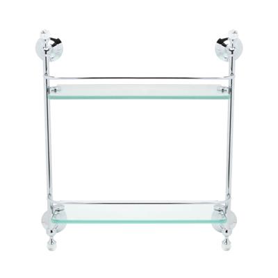 หิ้งกระจกติดผนัง 2 ชั้น HAFELE รุ่น 495.80.060 โครเมียม