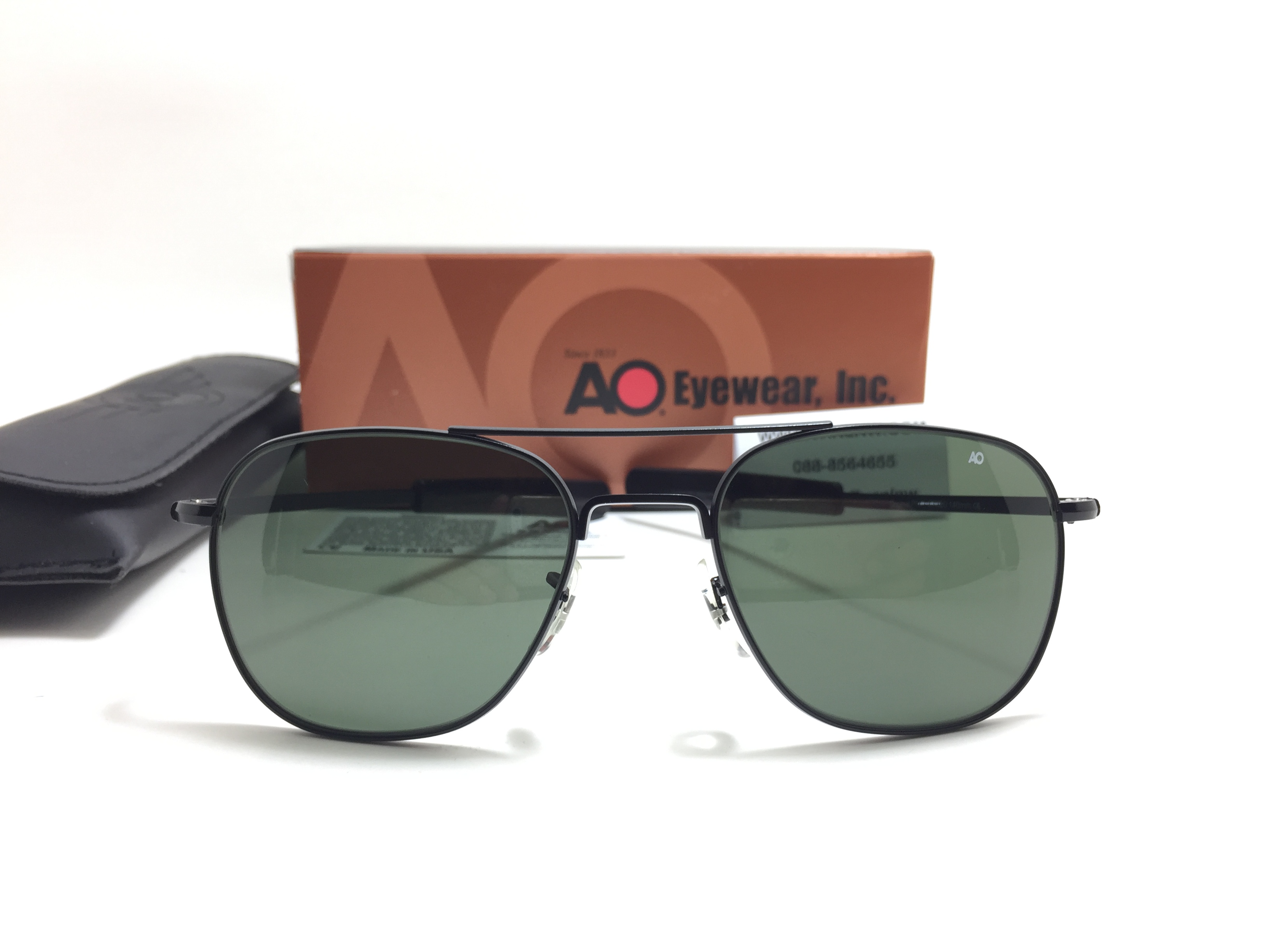 แว่นกันแดด Ao Original Pilot 55 -20 140 (usa) ดำ
