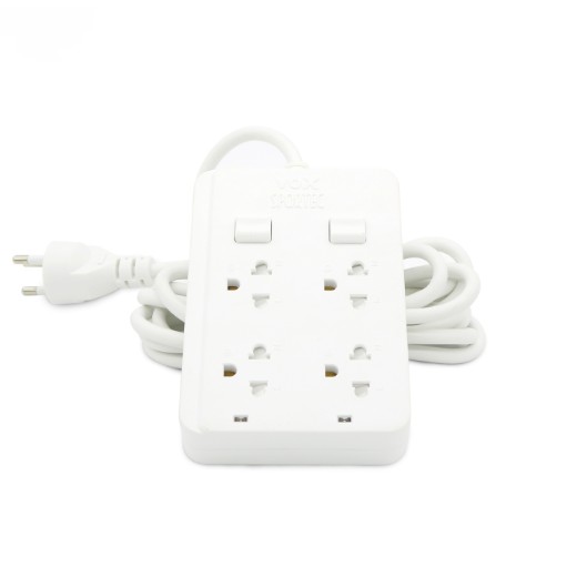 VOX SPORTEC ปลั๊กไฟ 4 ช่อง 2 สวิตซ์ 3 เมตร 2500 วัตต์