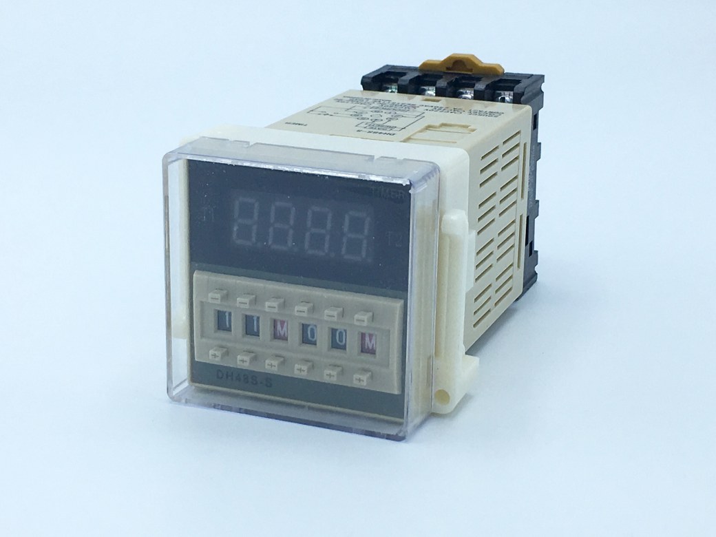 10-DH48S-S-380V เครื่องตั้งเวลาสลับเปิด-ปิด 380VAC ( 0.1 วินาที - 99 ชั่วโมง ) รุ่น DH48S-S (SKU-643)