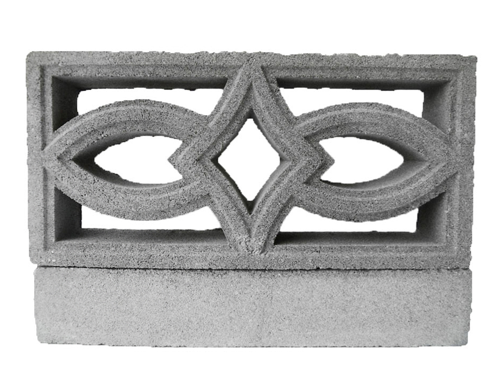 อิฐช่องลมดอกเข็ม สีปูน เต็มคัน 1200 ก้อน/เที่ยว