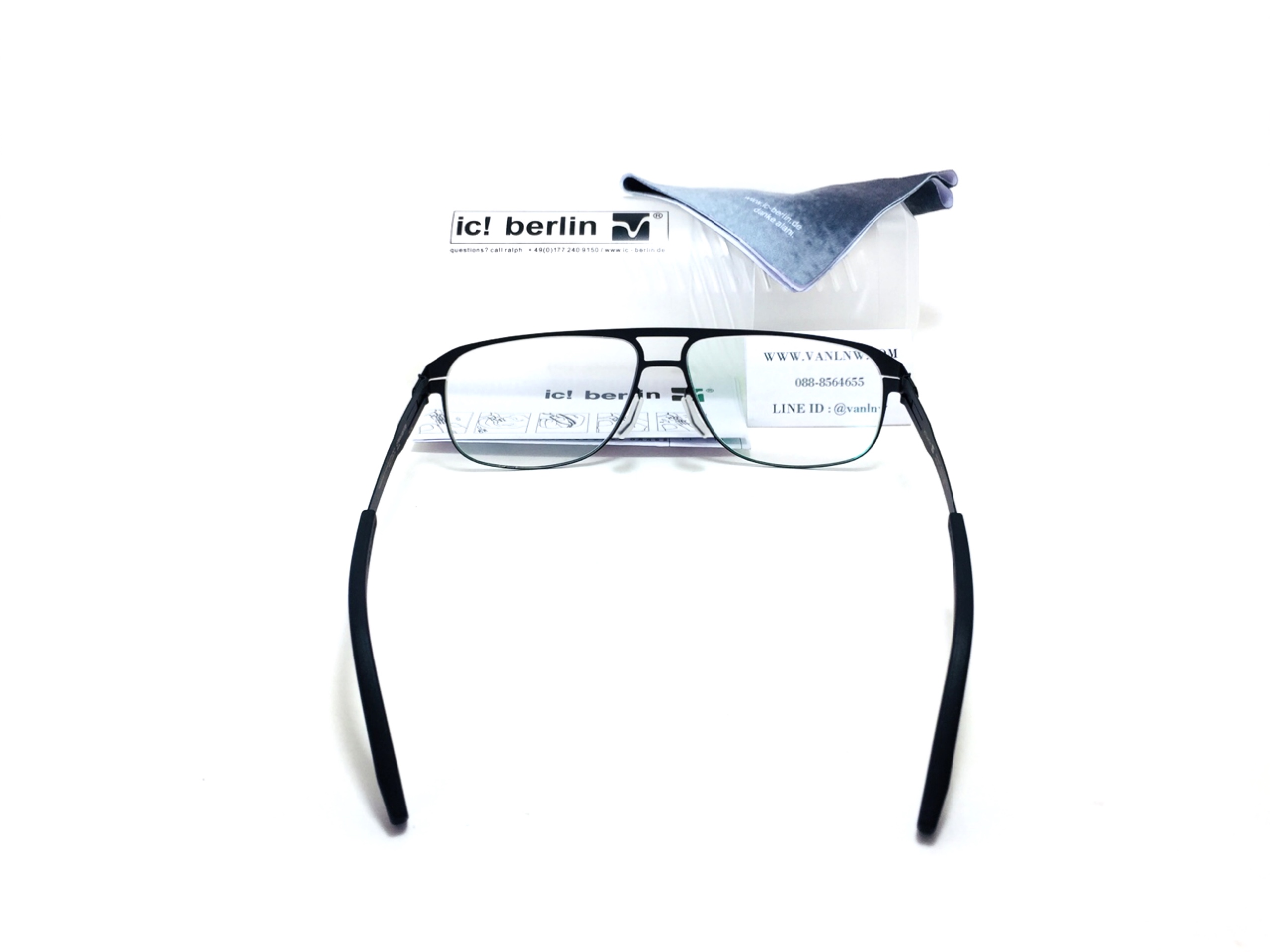 แว่นสายตา ic berlin model mike black 57-15 <ดำ>
