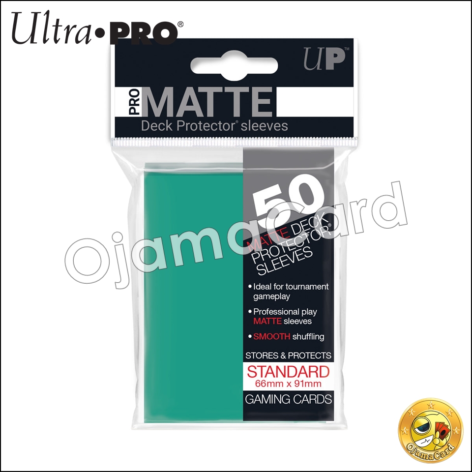 Ultra•Pro PRO-Matte Standard Deck Protector Sleeves (50ct) — Aqua