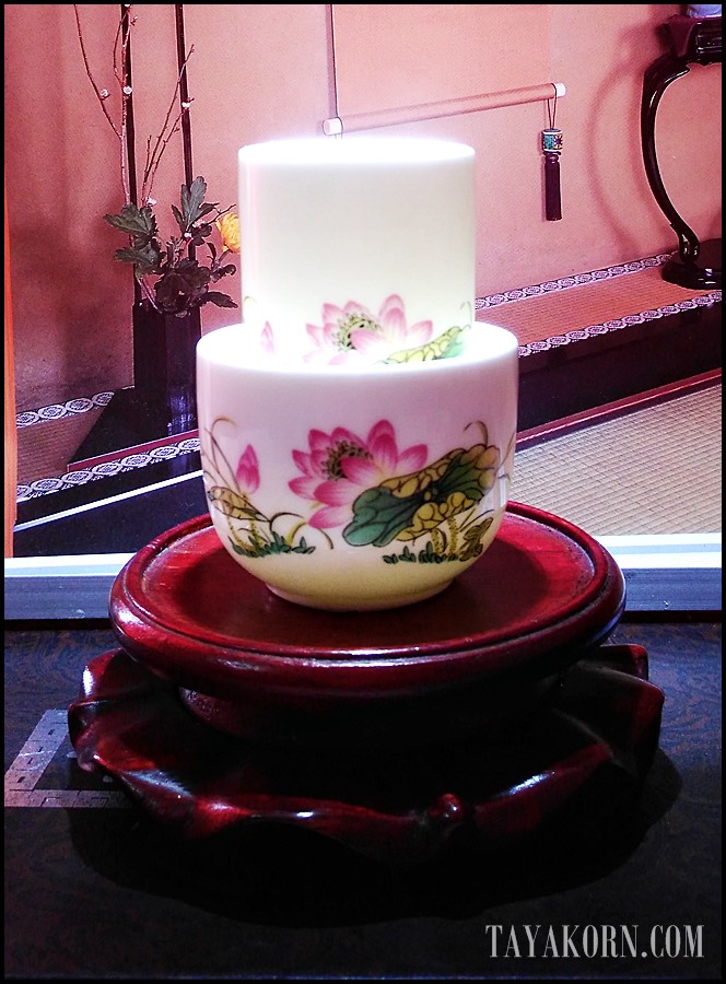 ชุดถ้วยชาแบบดมดื่ม ลายดอกบัว Lotus Tea cup TKLG-LT1