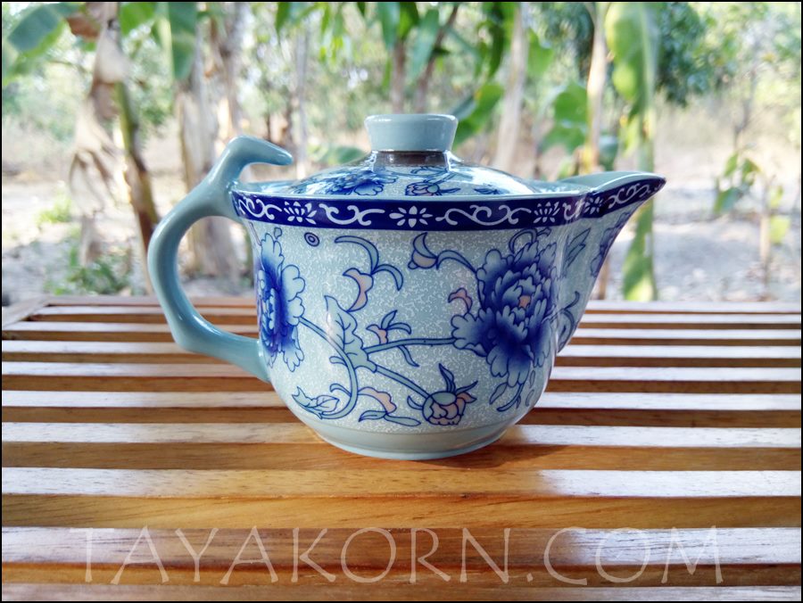 ถ้วยชงชาเซรามิก ลายดอกโบตั๋น TKTC-B2