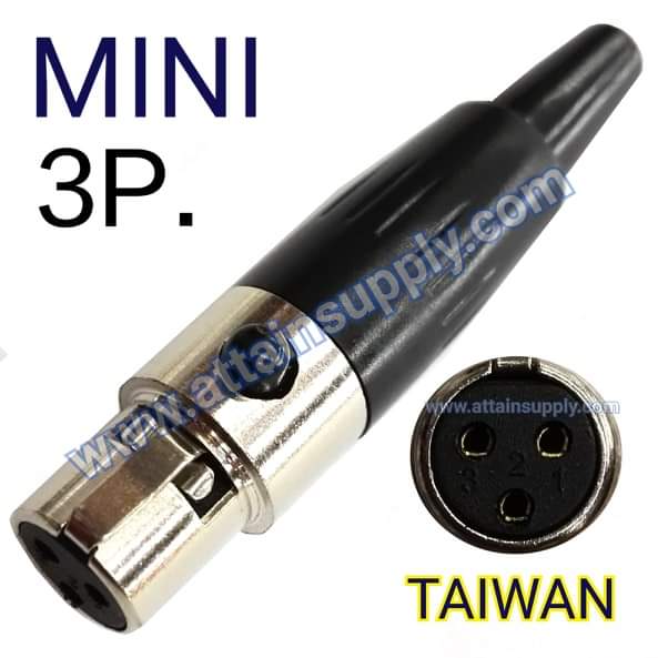 J.XLR-3P. *MINI/TAIWAN