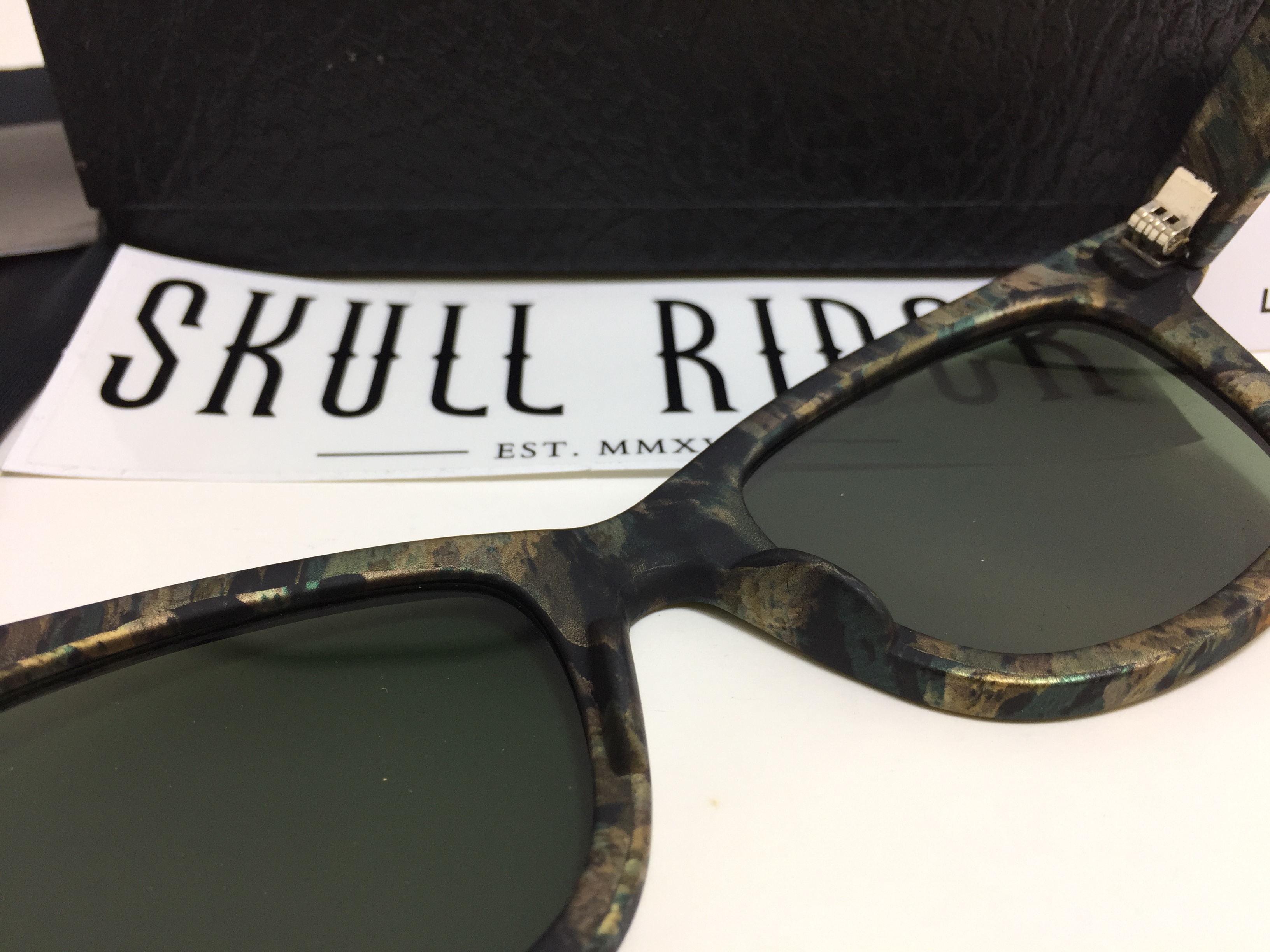 แว่นกันแดด SKULL RIDER รุ่น Rubber Jade Green Shadow <Skull-41>
