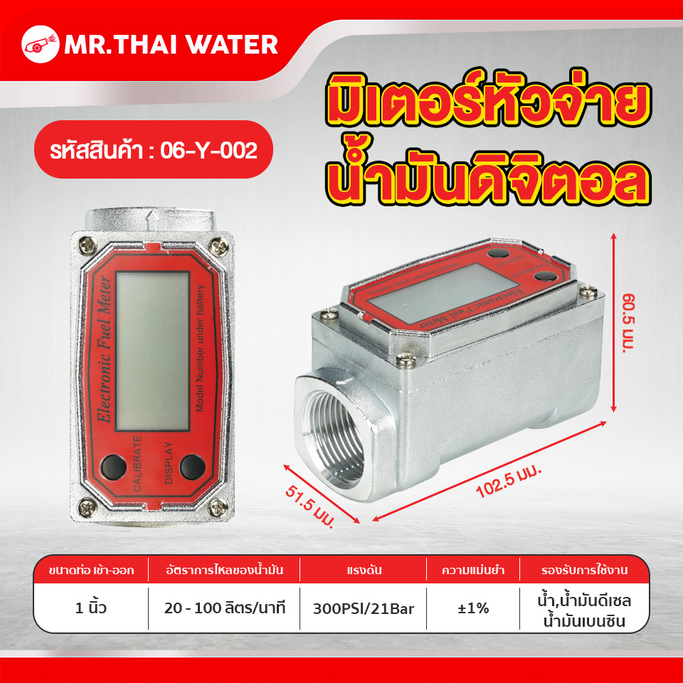 มิเตอร์น้ำมัน มิเตอร์น้ำมันดิจิตอล รุ่น 11A