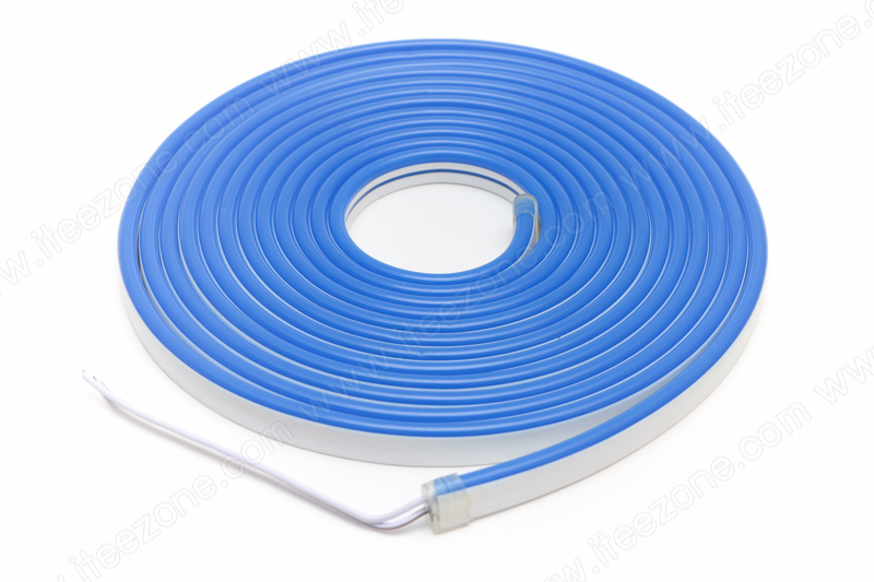 ไฟเส้น Neon Flex 12V Silicone สี Blue น้ำเงิน (กันน้ำ)