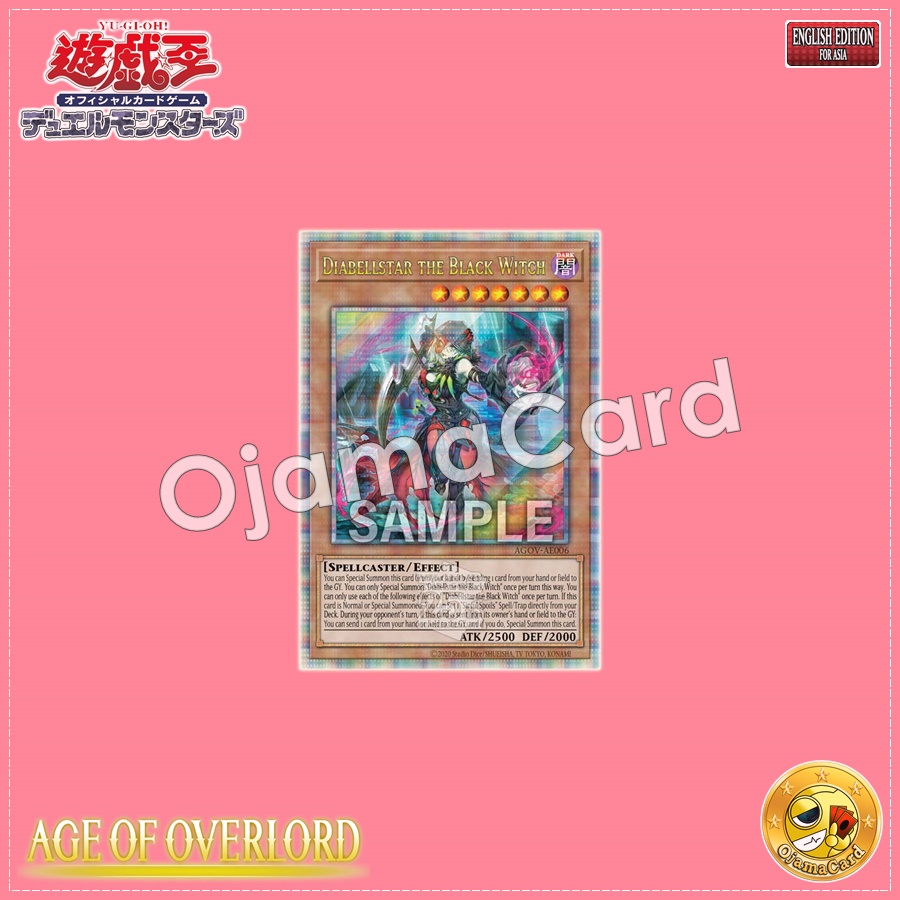 AGOV-AE006 : Diabellstar the Black Witch (Quarter Century Secret Rare)