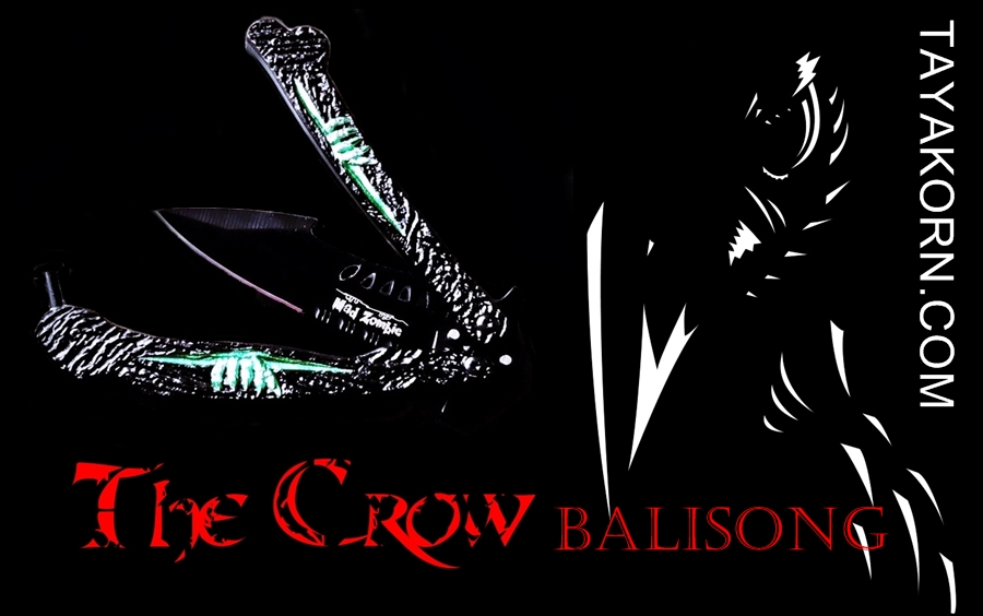 มีดควงเดอะโครว์อีกาดำ The Crow Balisong Knife