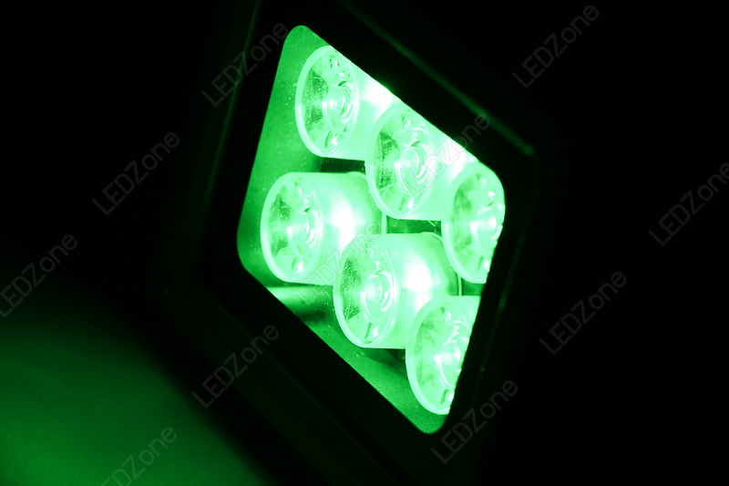 โคม LED 9W ไฟตกหมึก ไฟไดหมึก ไฟส่องปลาหมึก ไฟสปอตไลท์ สีเขียว 12-24V ใช้ในเรือได้ กันน้ำได้