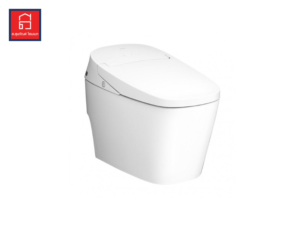 C10257 Cotto ออพติมัม Hyg. สุขภัณฑ์อัตโนมัติ 4.8 L. (ชนิดท่อลงพื้น) สีขาว