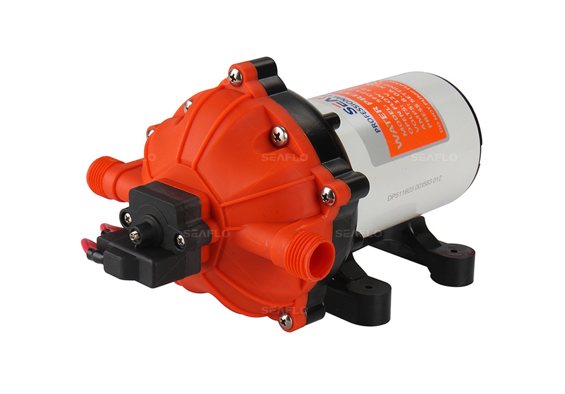 ปั๊มน้ำ DC24V รุ่น SEAFLO-51 แรงดัน 4.1 บาร์ 1,200 ลิตร/ชม.( ปั๊มสูบน้ำ/พ่นหมอก/สปริงเกอร์ )