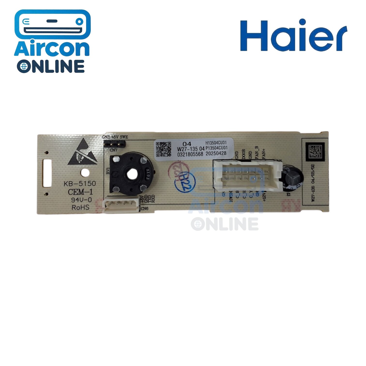 Potentiometer Board ตู้เย็น HAIER รหัส 0530088293 ของแท้ ใหม่ มือ 1