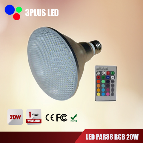 LED Par 38 E27 20W RGB