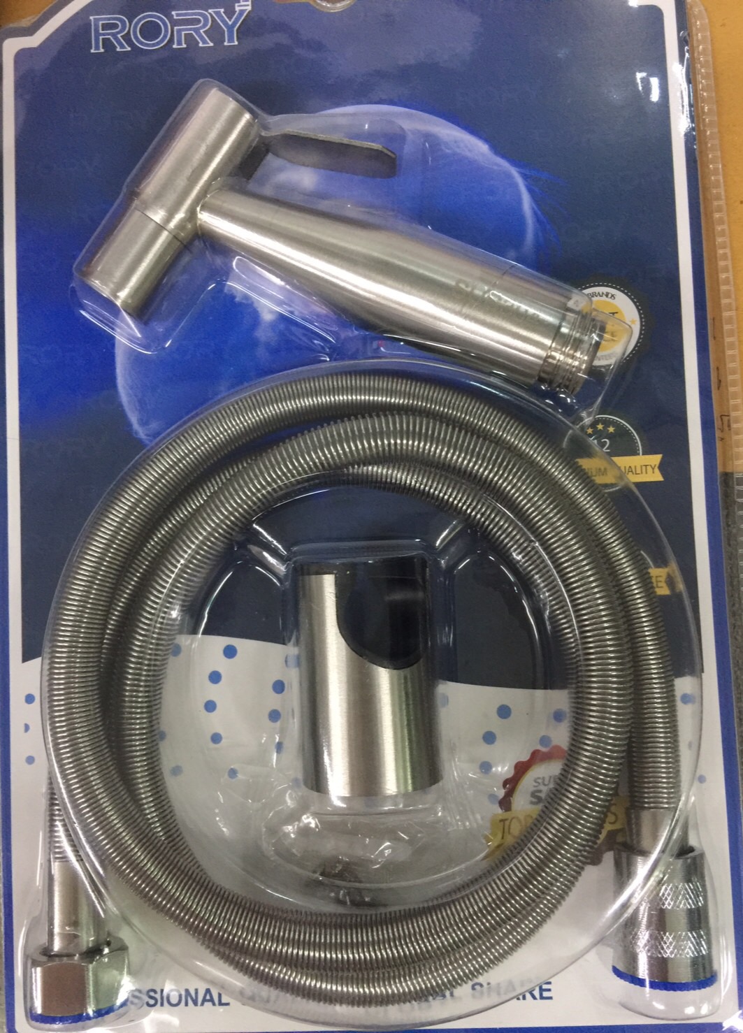 ชุดฉีดชำระ สายชำระ สแตนเลสSUS304 ข้อต่อเกลียวทองเหลือง