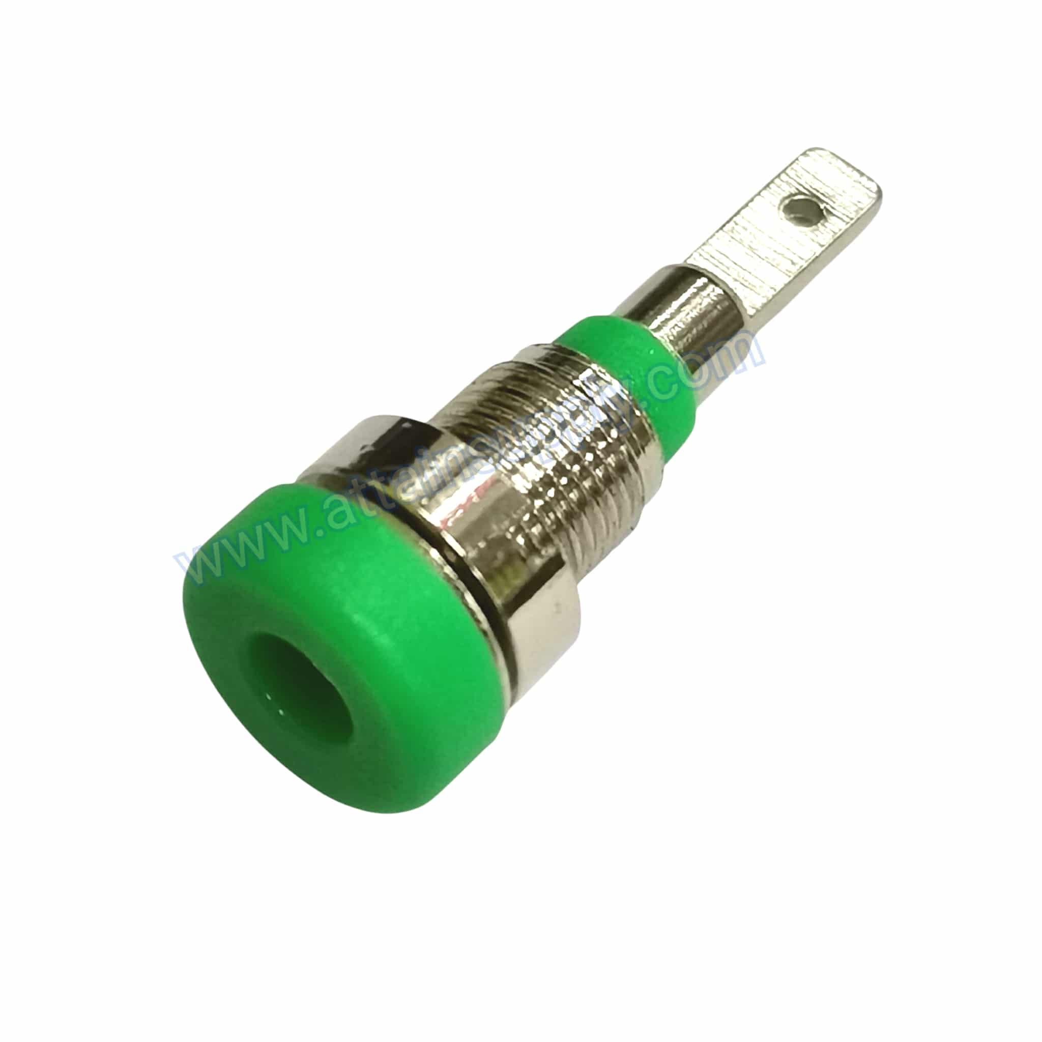 BIDINGPOST 2MM.ฐานโลหะTAIWAN/GREEN