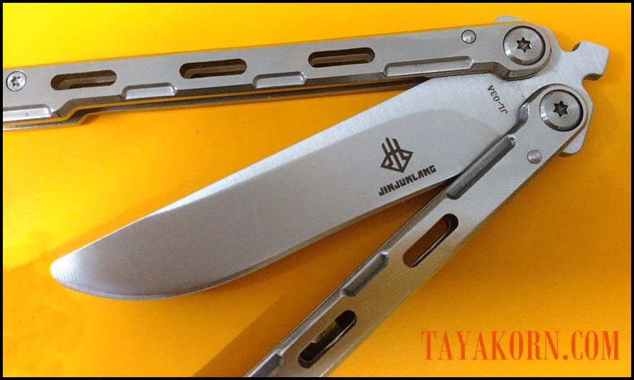 มีดซ้อมควง ไวท์มุรามะ White Murama Balisong Trainer Knife TKBS-WM778TR