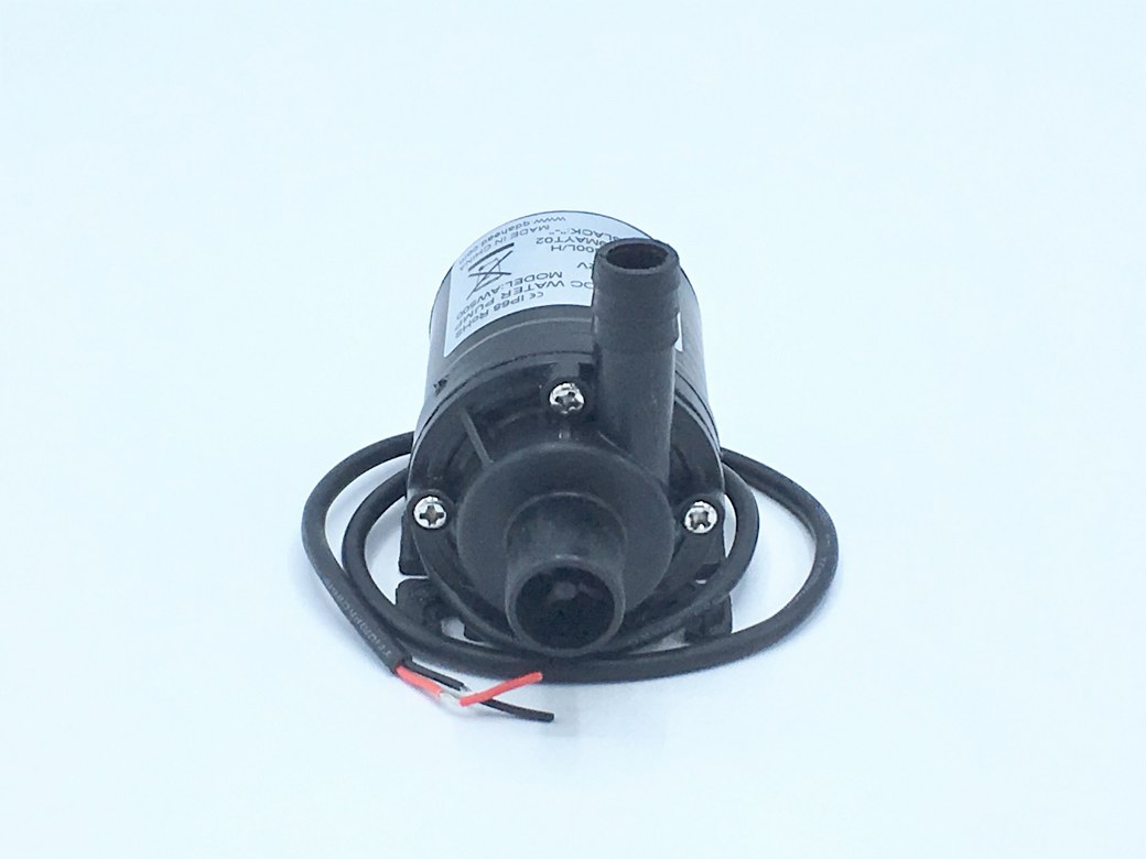 06-AW500-12VDC-A ปั๊มน้ำ DC12V รุ่น AW500 800 ลิตร/ชม. ส่งสูง 6 เมตร แบบเสียบสาย ( ปั๊มตู้ปลา ปั๊มดูดปุ๋ย )
