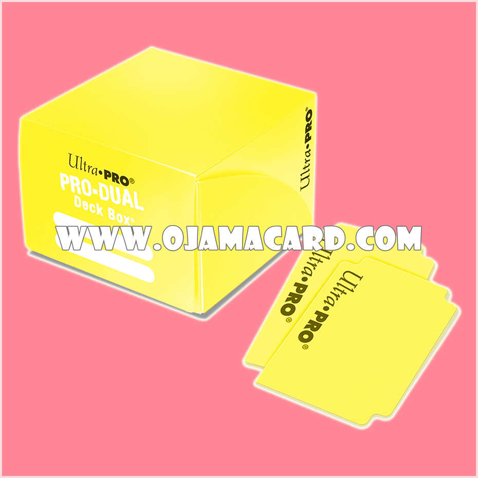 Ultra•Pro Dual Standard Deck Box — Yellow