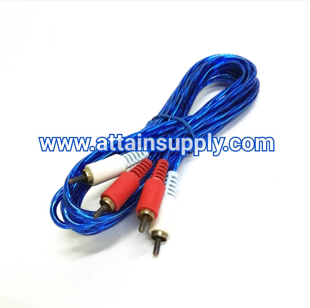 สายAUDIO น้ำเงินใส/3M.