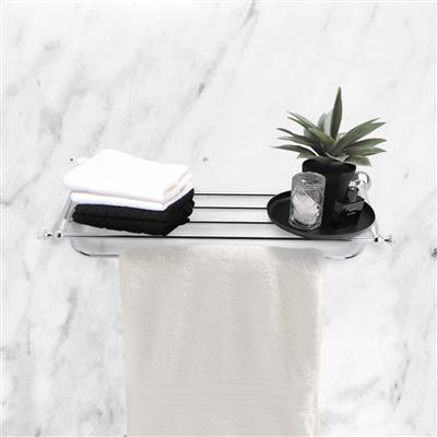 ชั้นวางพร้อมราว HAFELE รุ่น 495.80.058 ขนาด 60 ซม. โครเมียม